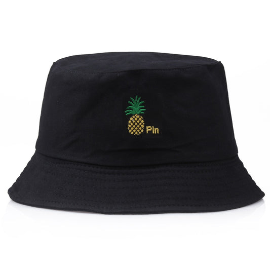 Double-side Pineapple Print Foldable Bucket Hat