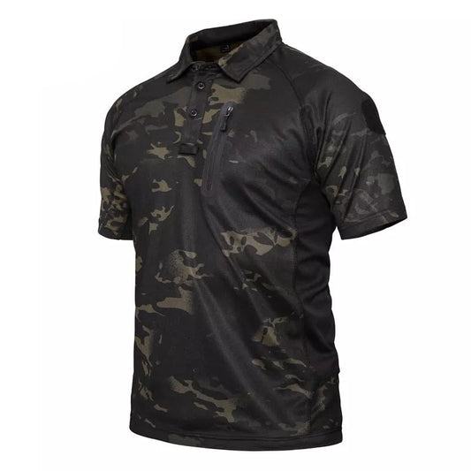 Military Camouflage Tactical Ice Rock Quick Dry T-shirt